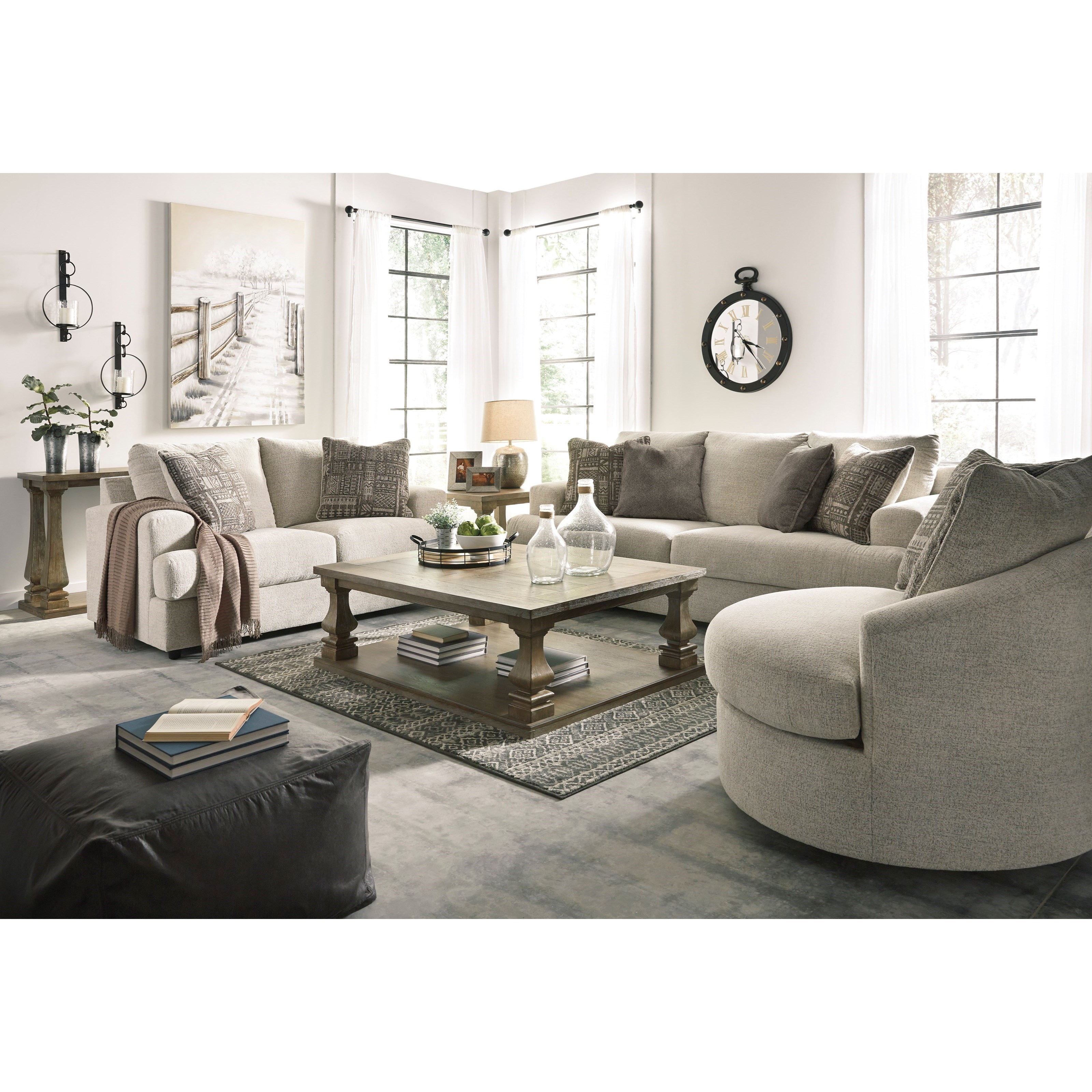Ashley Signature Design Soletren 9510435x1+9510444x1+9510438x1 Stationary Living Room Group